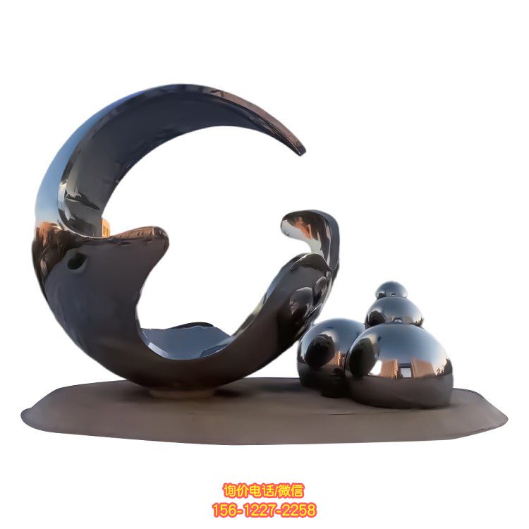 抽象雕塑，點亮園林廣場景觀