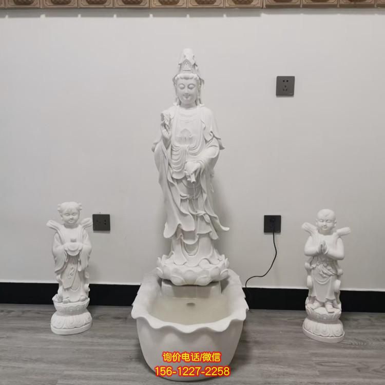 羅漢大理石雕塑，美化景區