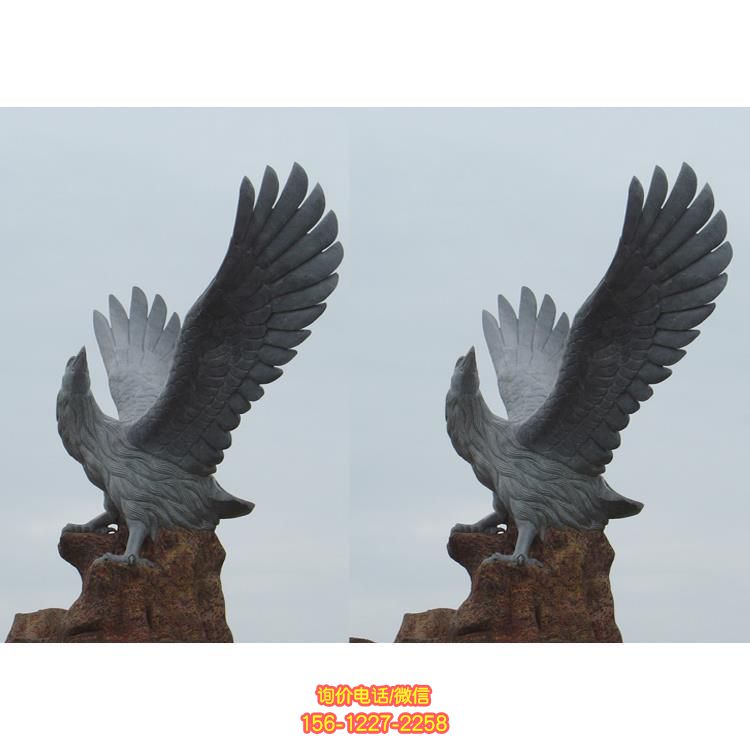 老鷹雕塑，點綴園林廣場景區