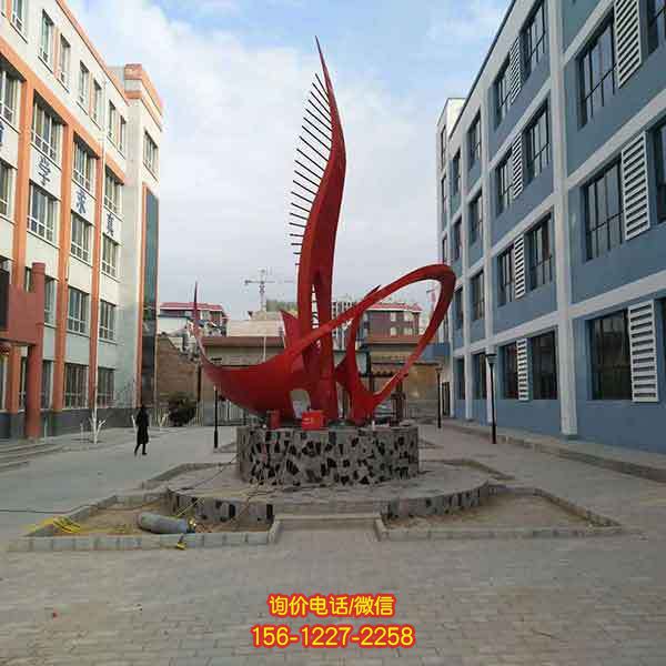 別墅小區(qū)不銹鋼景觀(guān)雕塑