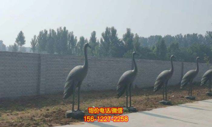 仙鶴雕塑-不銹鋼仿銅戶外街道景觀裝飾品仙鶴雕塑 仙鶴雕塑-不銹鋼仿銅戶外街道景觀裝飾品仙鶴雕塑