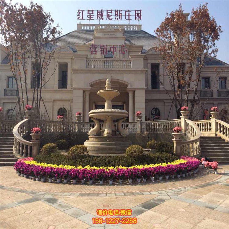 石雕噴泉 流水石雕噴泉 小區別墅流水噴泉雕塑