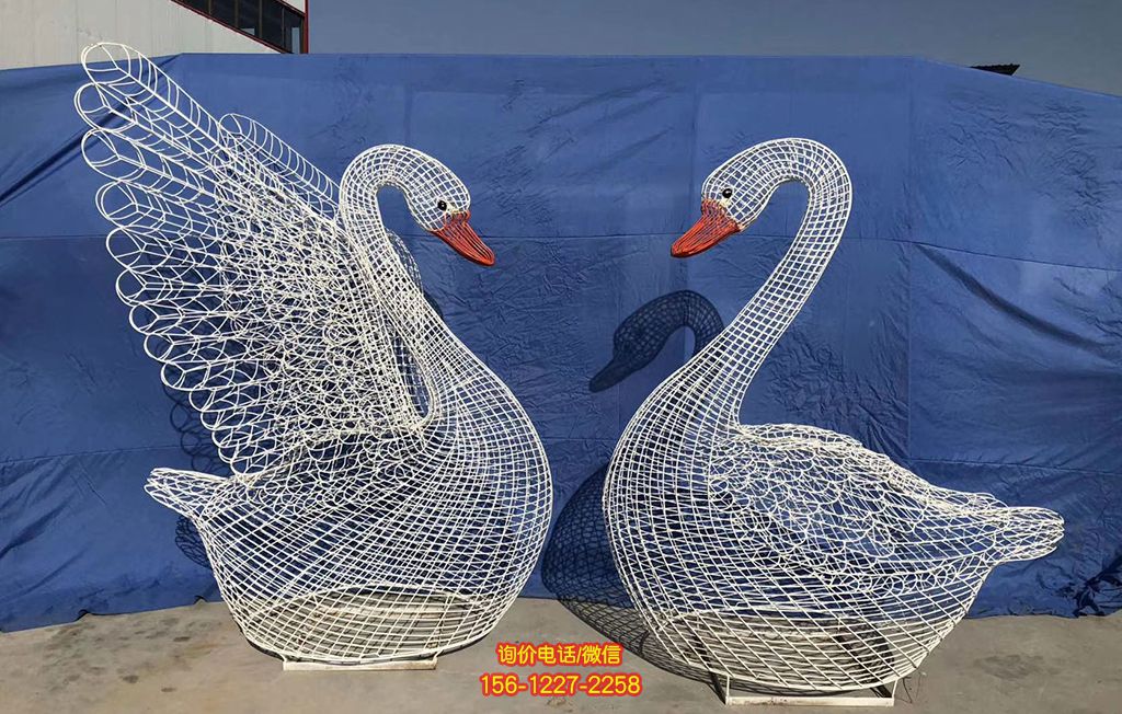不銹鋼鏤空天鵝雕塑鐵藝戶外庭院美陳景觀金屬網(wǎng)格裝飾天鵝雕塑 不銹鋼鏤空天鵝雕塑鐵藝戶外庭院美陳景觀金屬網(wǎng)格裝飾天鵝雕塑