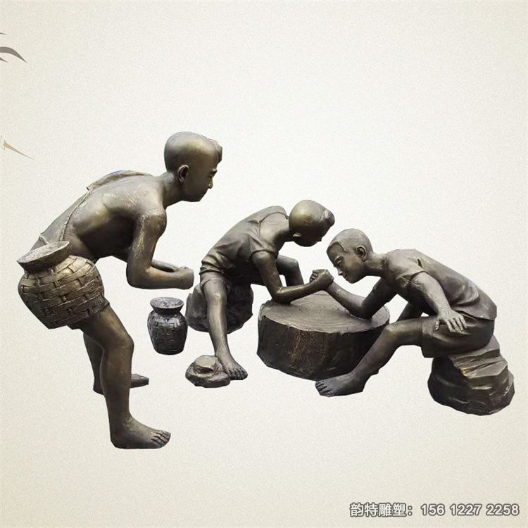 掰手腕雕塑08 掰手腕雕塑08